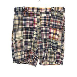 Polo Ralph Lauren Mens 38 Madras Patchwork Cotton Shorts Multicolor Casual Style